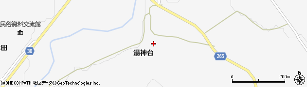 秋田県大仙市南外湯神台96周辺の地図