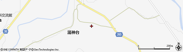 秋田県大仙市南外湯神台98周辺の地図