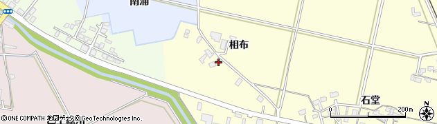 秋田県大仙市下深井相布周辺の地図