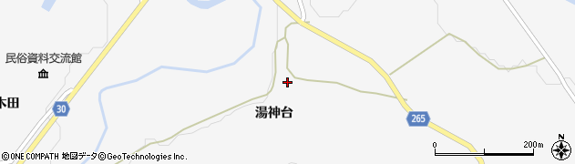 秋田県大仙市南外湯神台95周辺の地図