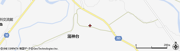 秋田県大仙市南外湯神台104周辺の地図