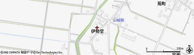 秋田県大仙市内小友（伊勢堂）周辺の地図