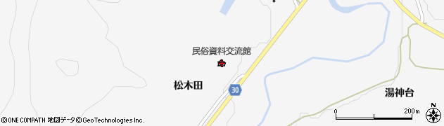 秋田県大仙市南外松木田193周辺の地図