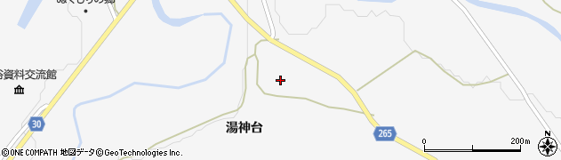 秋田県大仙市南外湯神台91周辺の地図