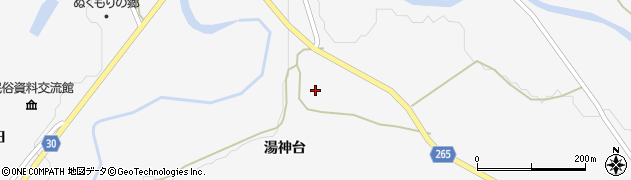 秋田県大仙市南外湯神台90周辺の地図
