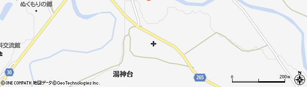 秋田県大仙市南外湯神台106周辺の地図