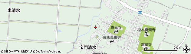 秋田県仙北郡美郷町六郷宝門清水61周辺の地図