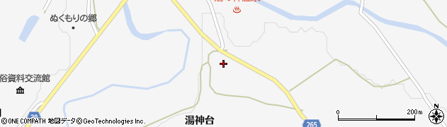 秋田県大仙市南外湯神台83周辺の地図