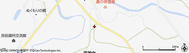 秋田県大仙市南外湯神台84周辺の地図