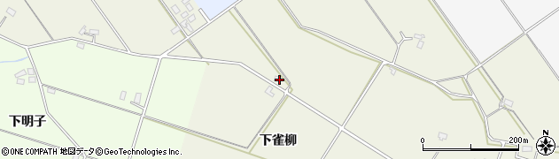 秋田県美郷町（仙北郡）六郷東根（下雀柳）周辺の地図