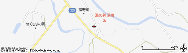 秋田県大仙市南外湯神台73周辺の地図