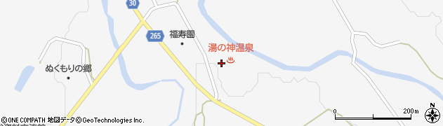 秋田県大仙市南外湯神台92周辺の地図