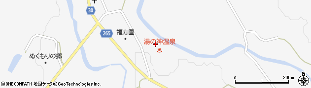 秋田県大仙市南外湯神台22周辺の地図