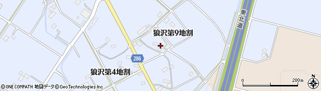 岩手県花巻市狼沢（第９地割）周辺の地図