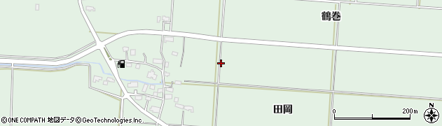 秋田県美郷町（仙北郡）六郷（田岡）周辺の地図