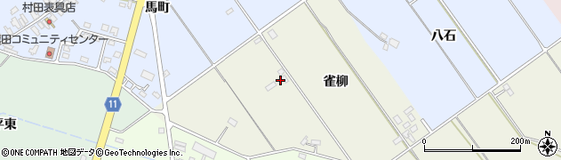 秋田県美郷町（仙北郡）六郷東根（雀柳）周辺の地図