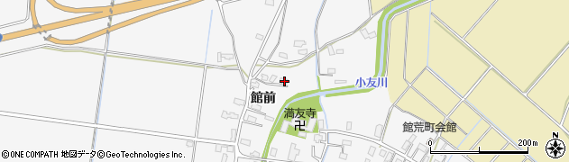 秋田県大仙市内小友館前58周辺の地図