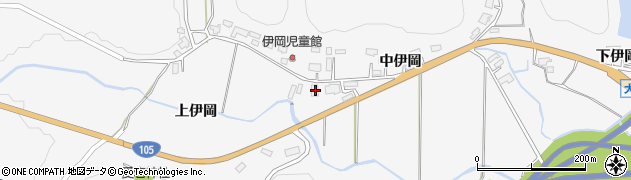 秋田県大仙市内小友中伊岡37周辺の地図