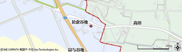 秋田県大仙市大曲（於倉谷地）周辺の地図
