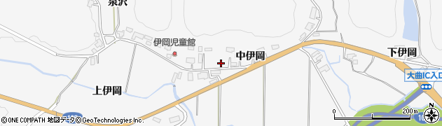 秋田県大仙市内小友中伊岡41周辺の地図