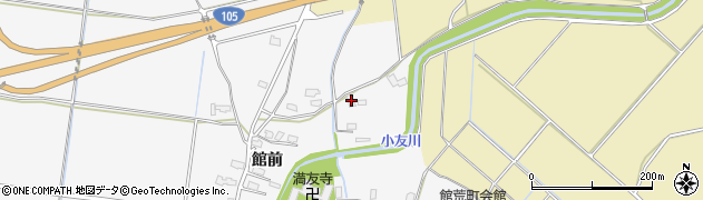 秋田県大仙市内小友荒町168周辺の地図