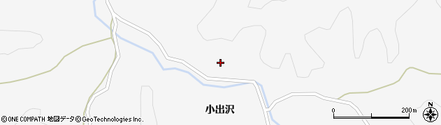 秋田県大仙市内小友小出沢尻周辺の地図