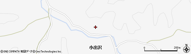 秋田県大仙市内小友（小出沢尻）周辺の地図