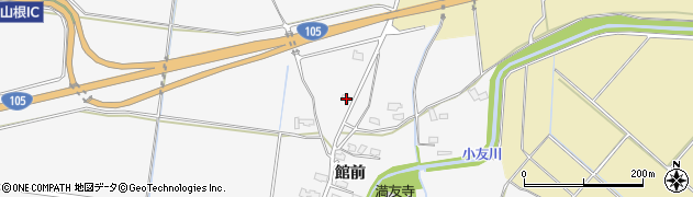 秋田県大仙市内小友館前2周辺の地図