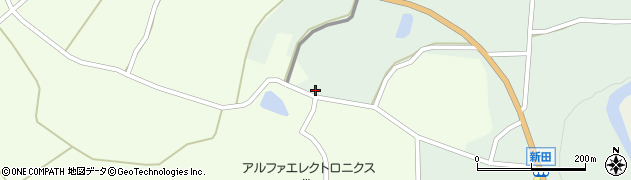 秋田県由利本荘市新田松ノ木台64周辺の地図