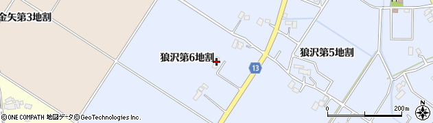 岩手県花巻市狼沢（第６地割）周辺の地図