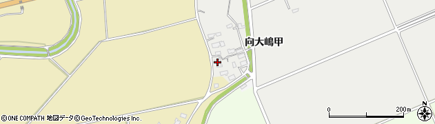 秋田県大仙市小貫高畑（向大嶋甲）周辺の地図