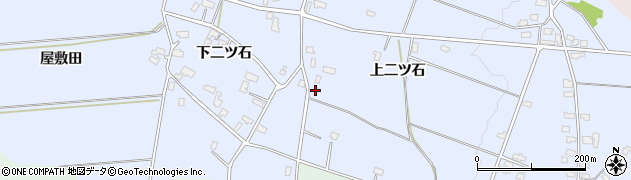 秋田県仙北郡美郷町鑓田上二ツ石222周辺の地図