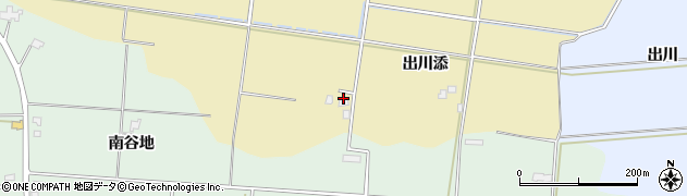 秋田県美郷町（仙北郡）羽貫谷地（出川添）周辺の地図