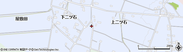 秋田県仙北郡美郷町鑓田上二ツ石232周辺の地図