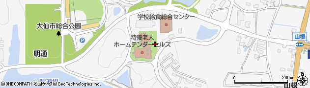 秋田県大仙市内小友明通89周辺の地図