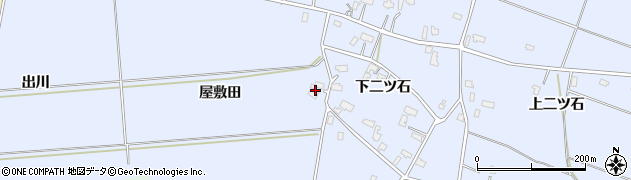 秋田県美郷町（仙北郡）鑓田（屋敷田）周辺の地図