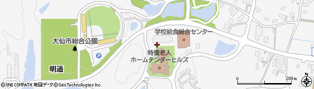 秋田県大仙市内小友（中沢頭）周辺の地図