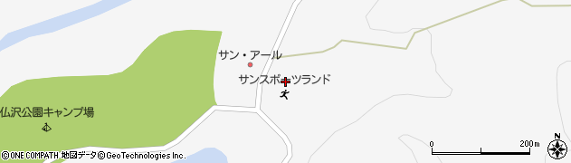 秋田県美郷町（仙北郡）金沢東根（仏沢）周辺の地図