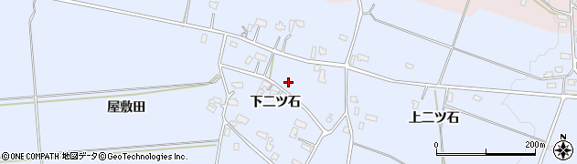秋田県美郷町（仙北郡）鑓田（下二ツ石）周辺の地図