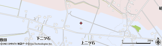 秋田県美郷町（仙北郡）鑓田（上二ツ石）周辺の地図