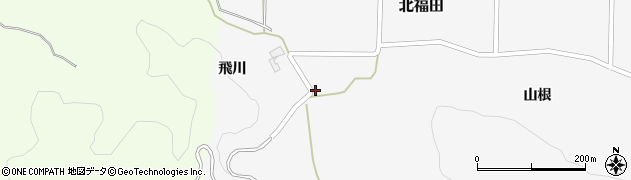 秋田県由利本荘市北福田飛川下川原232周辺の地図