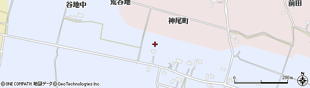 秋田県仙北郡美郷町鑓田谷地中周辺の地図