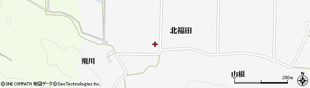 秋田県由利本荘市北福田（飛川下川原）周辺の地図