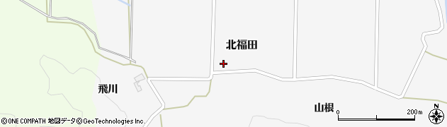 秋田県由利本荘市北福田飛川下川原55周辺の地図
