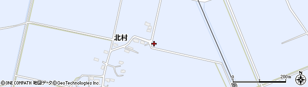秋田県大仙市大曲北村90周辺の地図