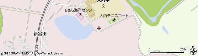 秋田県由利本荘市中館（堤台）周辺の地図