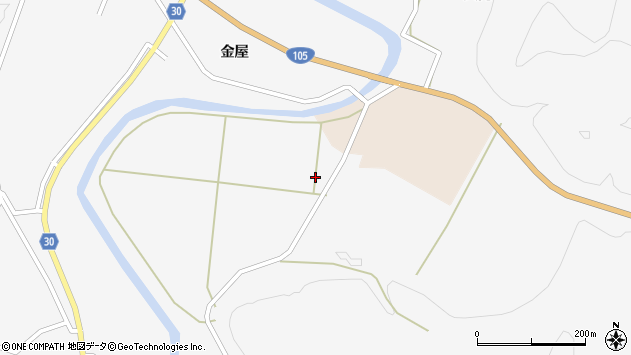 〒019-1911 秋田県大仙市南外坊村の地図
