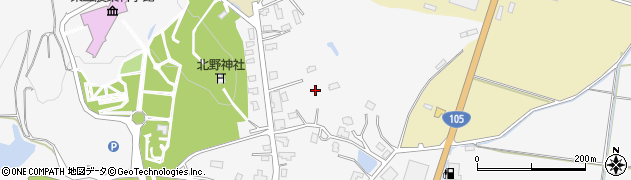秋田県大仙市内小友（中沢）周辺の地図