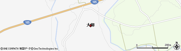 秋田県大仙市南外（大柳）周辺の地図