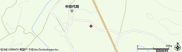 秋田県由利本荘市中田代上ノ山91周辺の地図